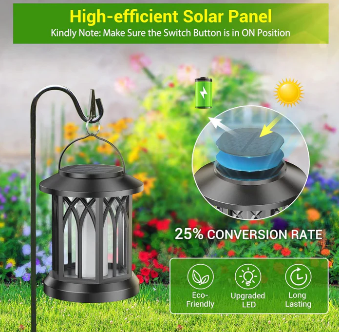 4 Pack Solar Lantern Outdoor Lights - Gallery 9