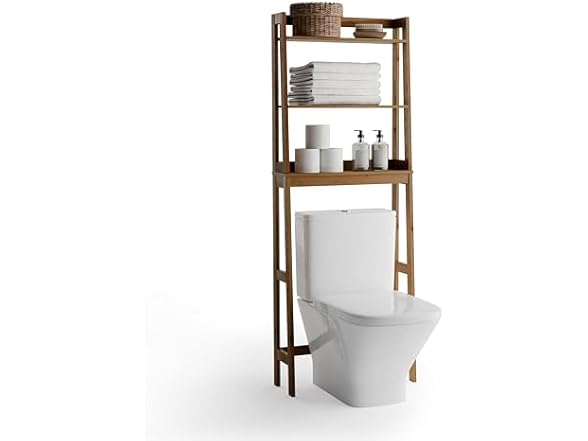 Zenna Home Bamboo Bathroom Spacesaver