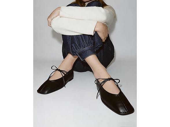 ETPSJKR square toe ballet flats