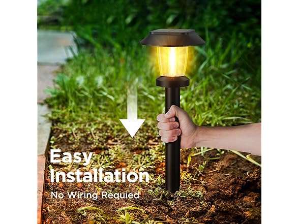 ALEPOD Solar Pathway Lights Outdoor