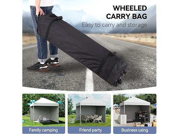 ChicCoutured 10x10 Pop-Up Canopy, 2 Sidewalls