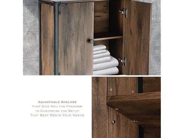 Landia Home CVA6112U Over the Toilet Vertical Brown