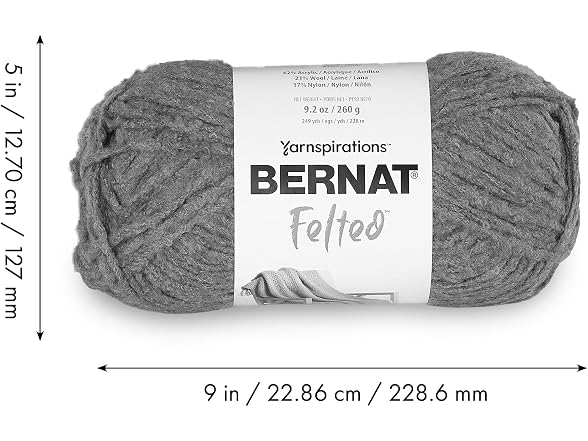 Bernat Felted Storm Blue Yarn - 3 Pack