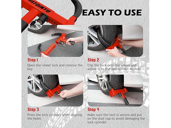 YATOINTO Universal Wheel Lock 2 Pack