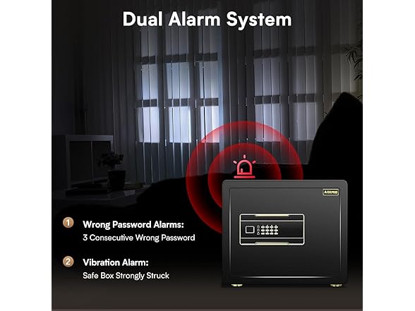 ADIMO 1.2 Cuft Safe Box with Fireproof Money Bag