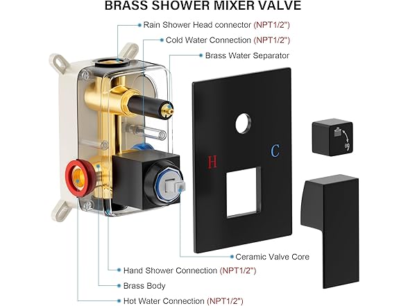 FPXRNG Shower Faucet Set 10 inch