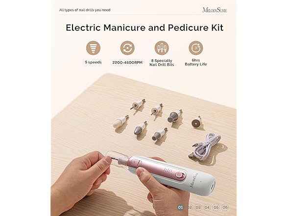 8-in-1 Electric Nail Drill Set