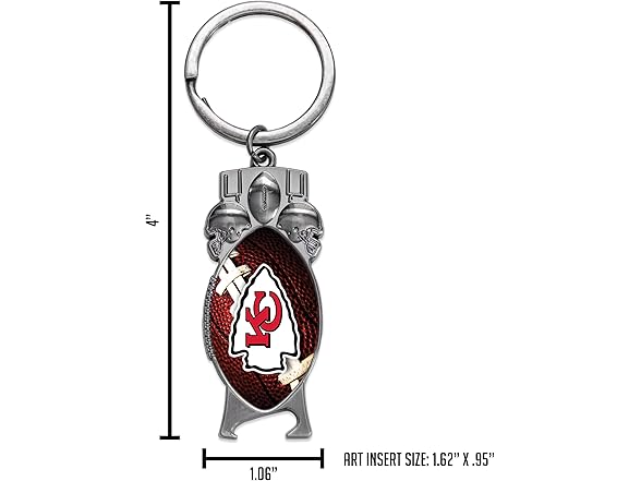 Kansas City Chiefs Bottle Opener Keychain