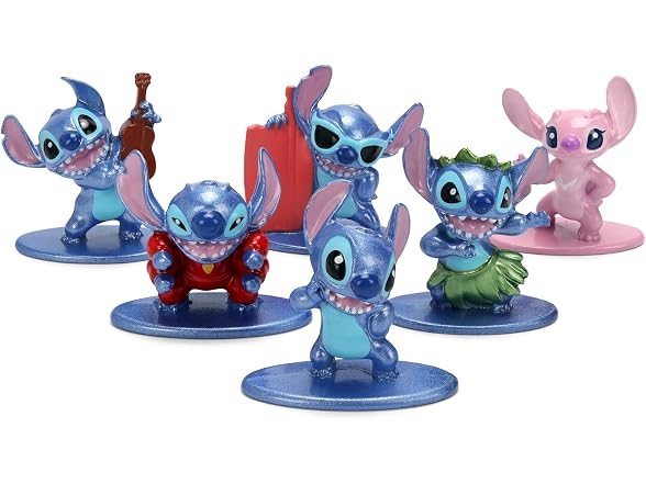 Jada Stitch Nano Metalfigs 6-Pack Die-Cast Mini Figures