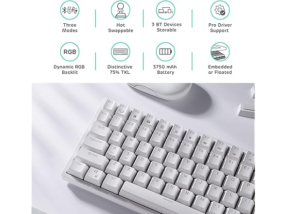 RK 84 Wireless RGB Hot-Swappable Mechanical Keyboard