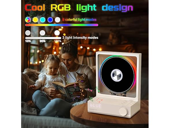 MANAYO Vertical CD Player Bluetooth Speaker