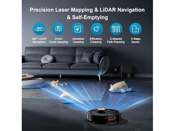 MAMNV Robot Vacuum For Pet Hair