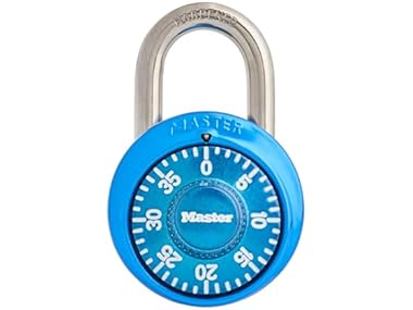 $3.99 Master Lock Locker Lock, Combination Lock Blue dealfomo