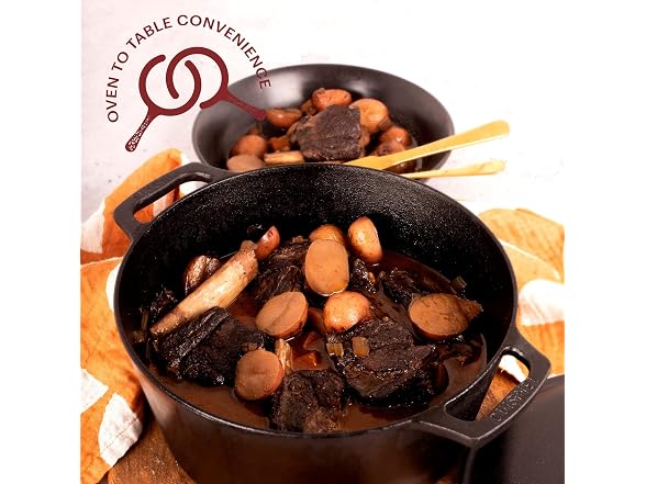 Cuisinel Cast Iron Dutch Oven - 5-Quart