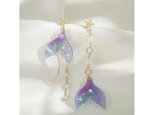 Colorful Fishtail Earrings for Women