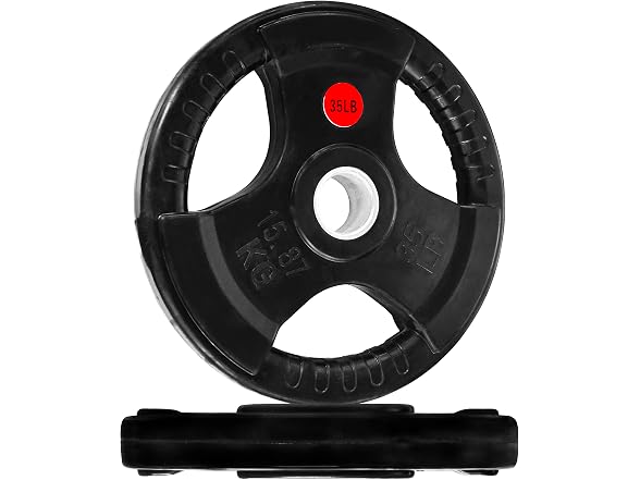 Signature Fitness Olympic Weight Plate, 35LB Pair