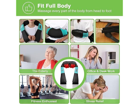 cotsoco Shiatsu Neck Massager - Teal