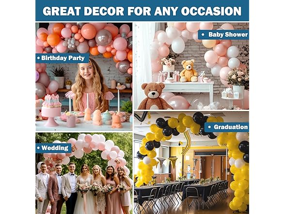 KICNIC Balloon Arch Strip Kit for Garland