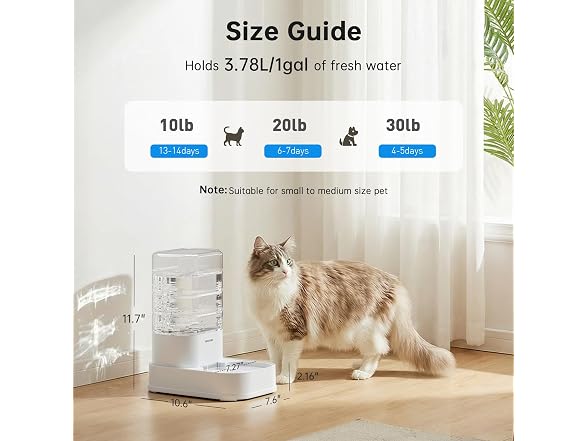 PAWGETHER Gravity Pet Water Dispenser