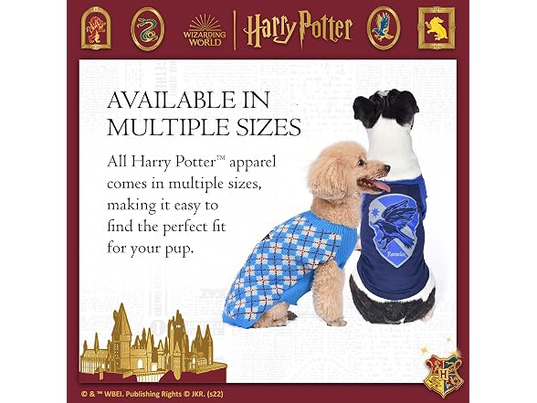 Harry Potter Ravenclaw Dog Sweater, Medium