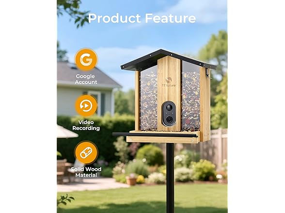 TT Nature 3L Smart Bird Feeder Camera