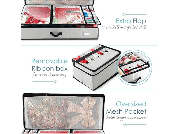 Hearth & Harbor Wrapping Paper Storage Container