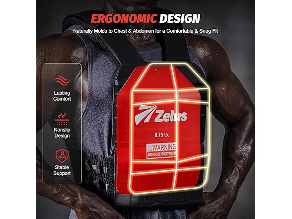 Red Weighted Vest Plates 8.75