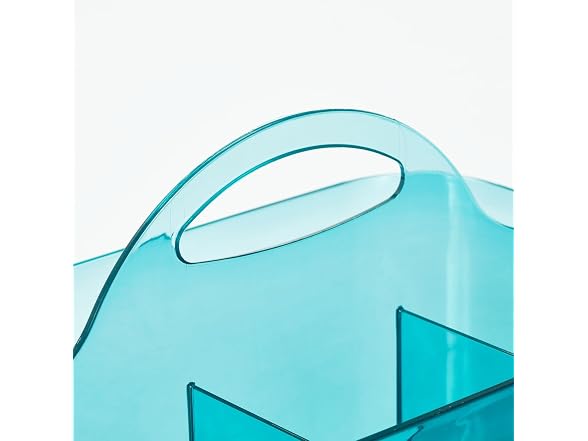 mDesign Small Plastic Shower/Bath Storage Org