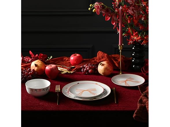 Stone Lain Rosie 12-Piece Dinnerware Set Porcelain Multicolored