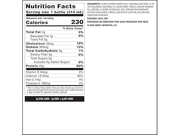 Quest Protein Shake Vanilla 45g