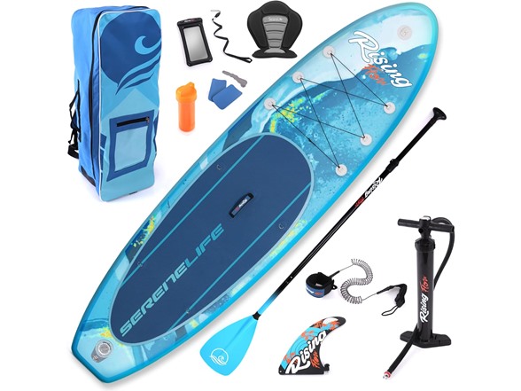 SereneLife Inflatable Stand Up Paddle Board 10'6"