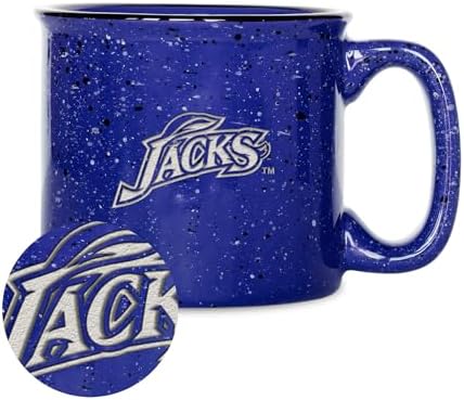 Rico Industries NCAA South Dakota State Jackrabbits Speckle 12oz Laser Engraved Campfire Mug