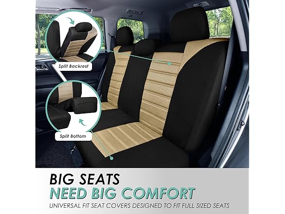 FH Group Car Seat Covers 3D Air Mesh