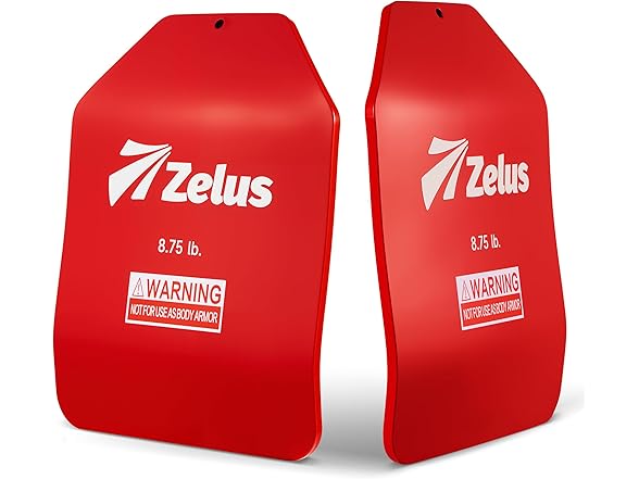 Red Weighted Vest Plates 8.75