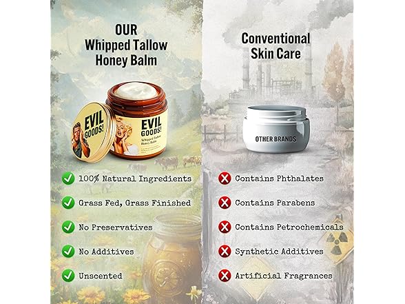 Evil Goods EGBT Whipped Beef Tallow and Honey Balm