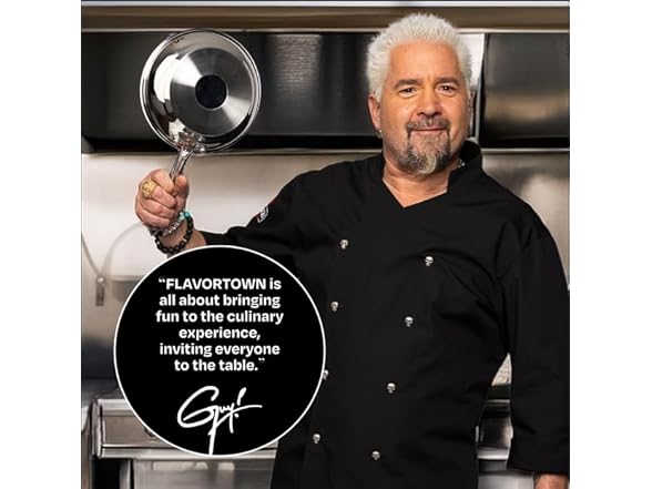 Guy Fieri's Flavortown 5 Qt. Stainless Steel Sautepan