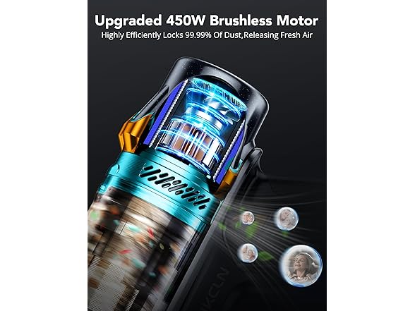 QikCln 450W Cordless Vacuum Cleaner