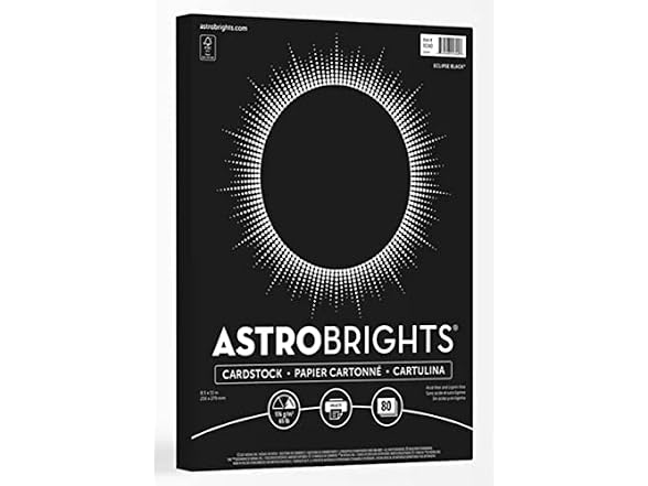 Astrobrights Color Cardstock, 65lb, 8