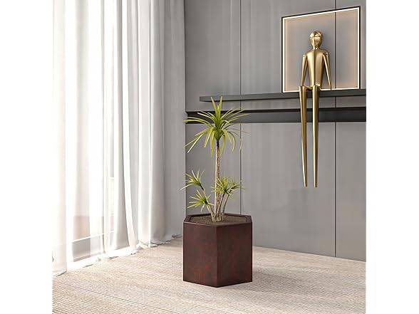 LeisureMod TP11BR Thicket Planter Brown