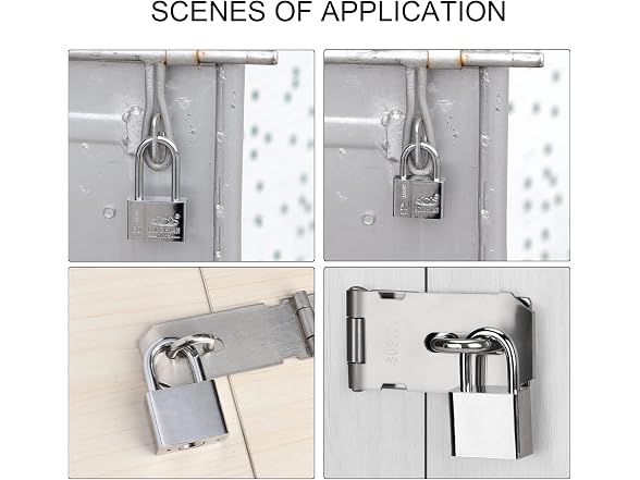 MroMax Iron Keyed Padlock, 1.18" Wide Anti Alike