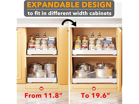SpaceAid Pull Out Cabinet Organizer