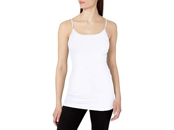 PURE STYLE Women's White Cami Tank (M)
