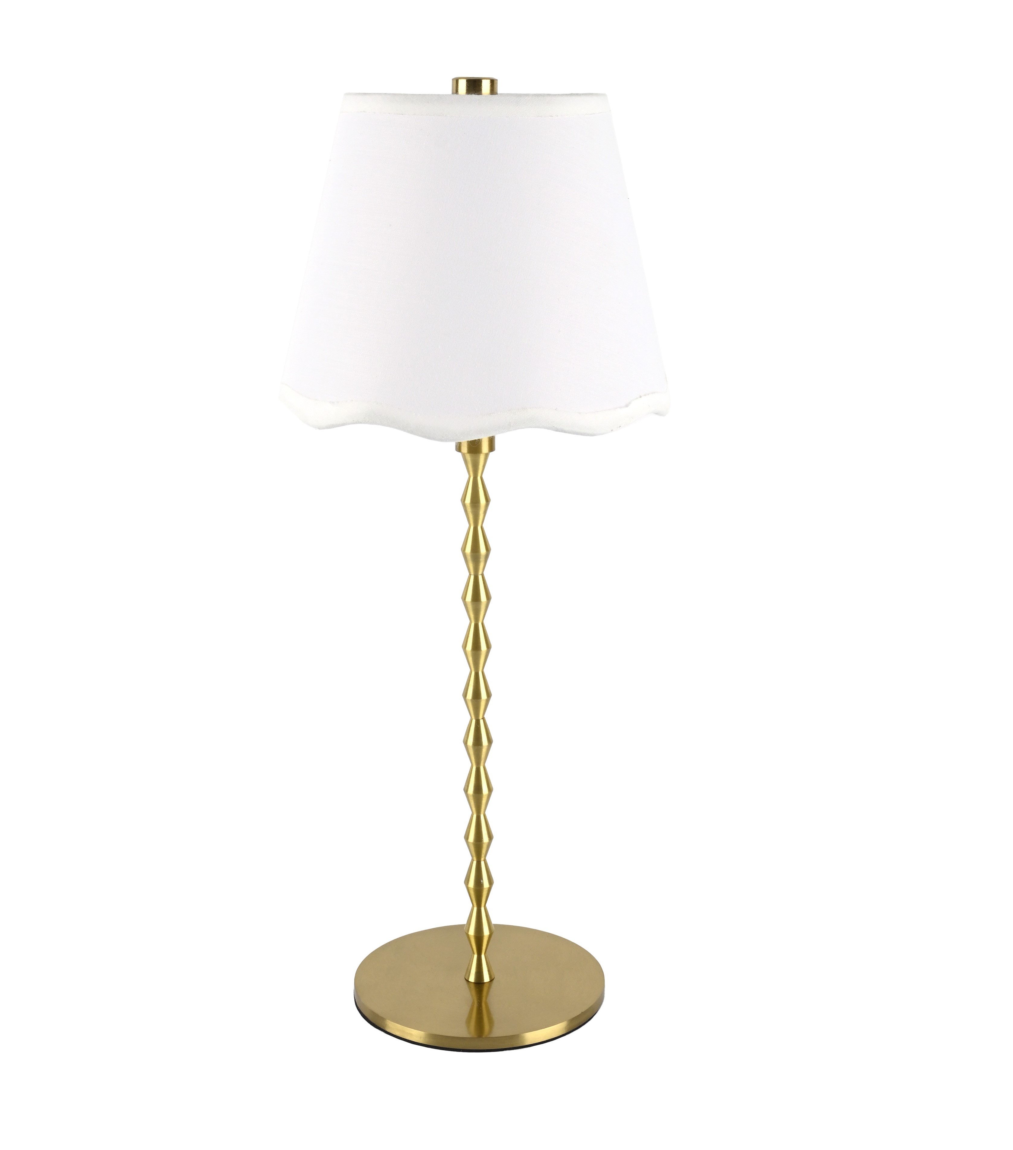 Diamond Stem Scalloped Shade Lamp - Gallery 15