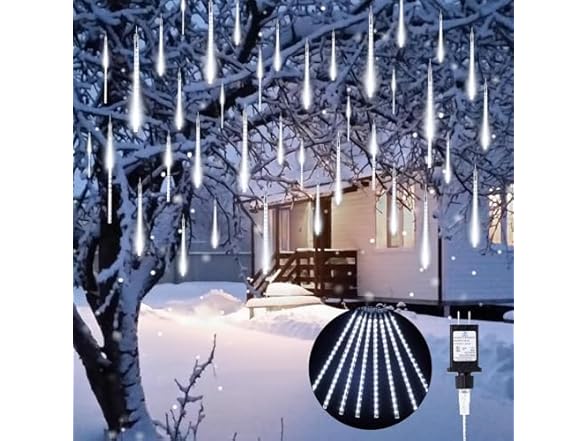Minetom Meteor Shower Lights Outdoor, 16" 864 LED Icicle Lights
