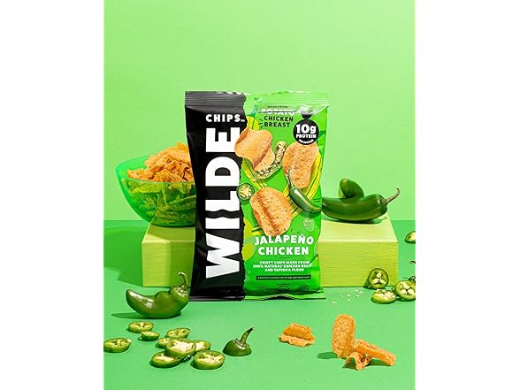 Jalapeño Chicken Chips by Wilde Chips, 3 Pack