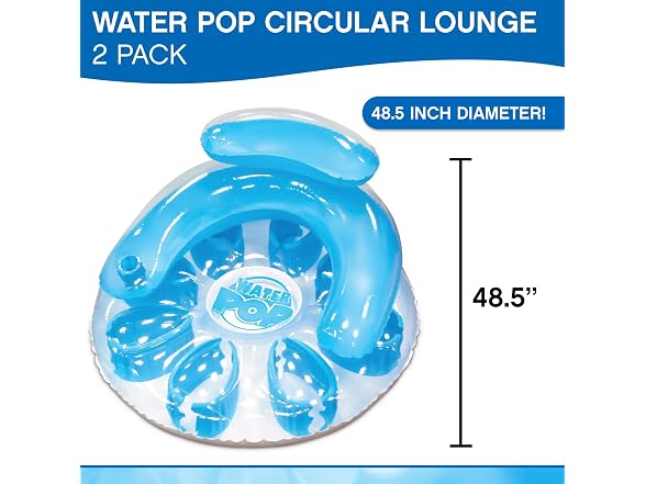 Poolmaster Water Pop Circular Pool Float 2-Pack