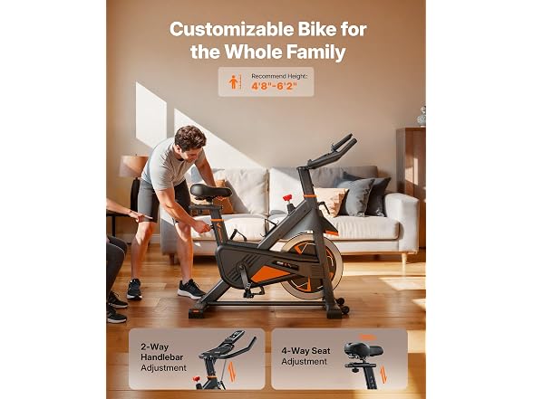 MERACH S38 Black Magnetic Exercise Bike