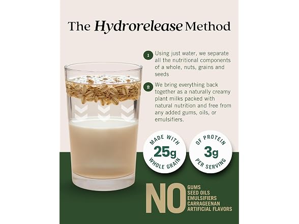 6PK Elmhurst 1925 Unsweetened Oat Milk - 32 oz
