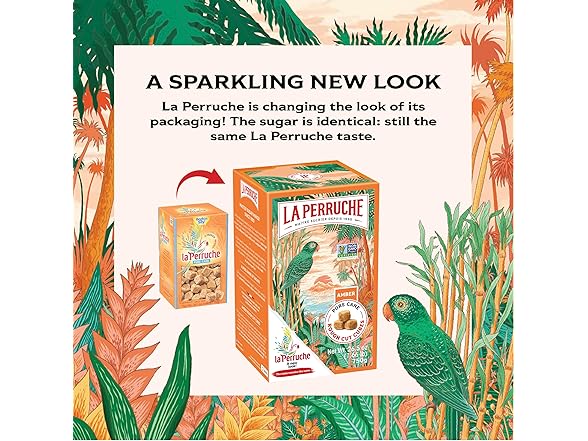 La Perruche Pure Cane Brown Sugar Cubes