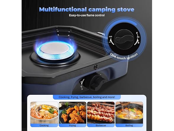 FAHKNS Propane Double Burner Camp Stove